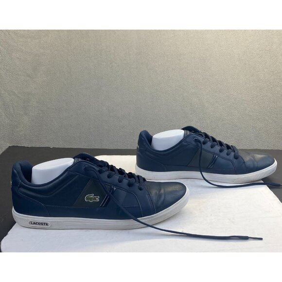 Lacoste Sport Men\'s Blue Leather Shoes Size 13,Lace Up main image 10